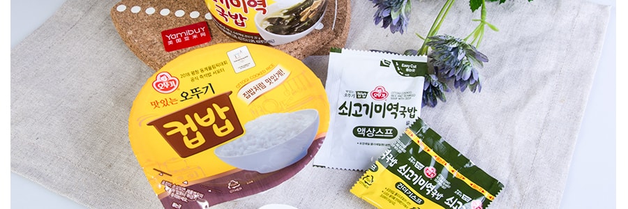 韩国OTTOGI不倒翁 韩式传统美味速食汤饭 海带牛肉汤味 172g 碗装