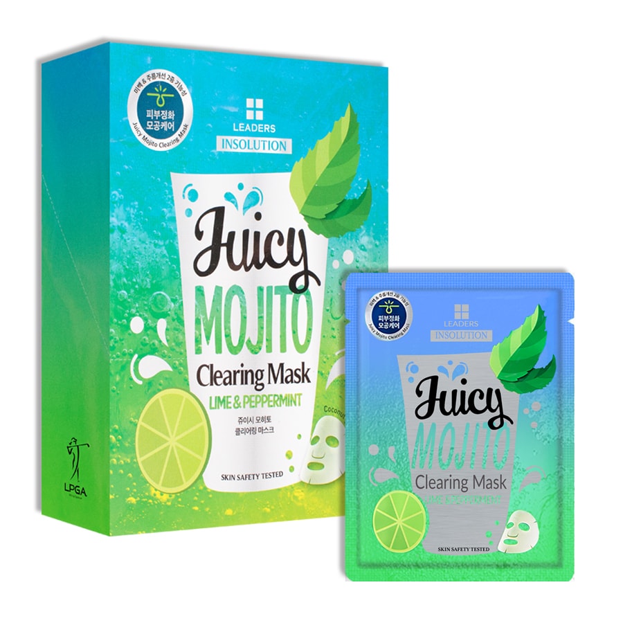 LEADERS In Solution Juicy Mojito Clearing Mask Box 10pcs