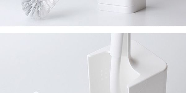 日本KOKUBO小久保 衛浴馬桶清潔刷附收納盒 白色 1件入