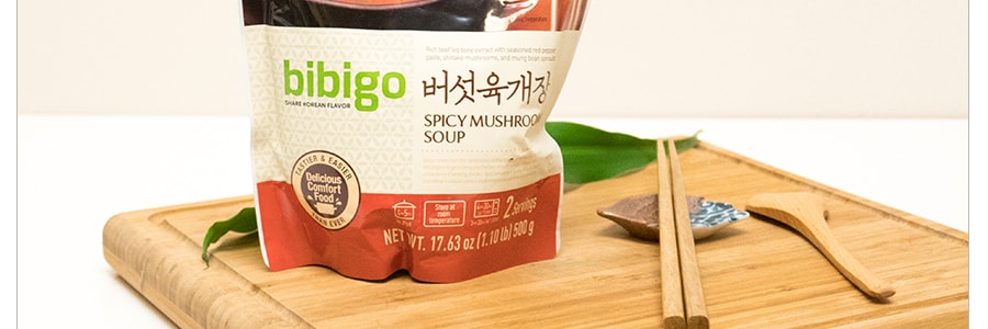 韩国CJ希杰 BIBIGO必品阁 韩式辣菌菇汤 500g