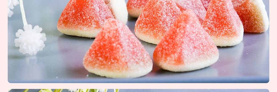 日本KABAYA 西瓜味軟糖 50g【真實果汁添加】【清新果香 Q彈耐嚼】