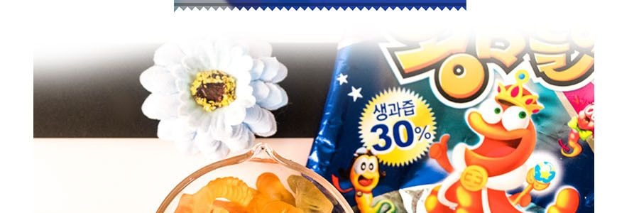 韓國ORION好麗友 毛毛蟲形狀 水果味軟糖 67g