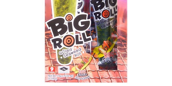 泰國小老闆 BIG ROLL經典紫菜捲 燒烤口味 9條入