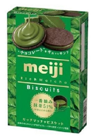 【日本直邮】MEIJI明治  香浓绿茶饼干 6pcs