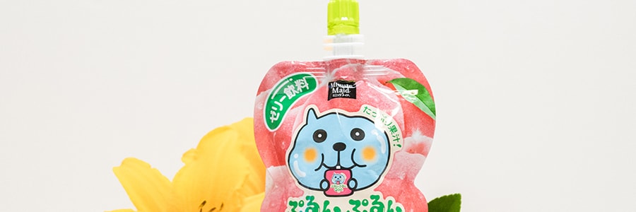 日本版可口可樂 美汁源 酷兒 吸果凍飲料 水蜜桃口味 125g