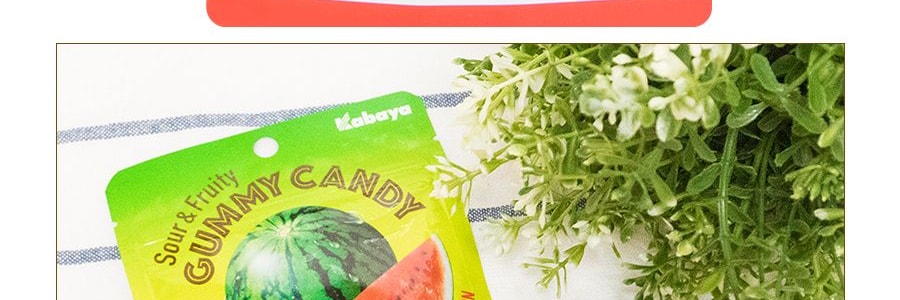 日本KABAYA 西瓜口味夾心軟糖 50g