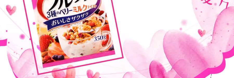 日本CALBEE 卡樂B 北海道富果樂營養3種水果燕麥片 350g