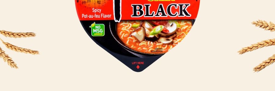 【超值裝】韓國NONGSHIM農心 黑色辛拉麵 杯裝 101g *5份