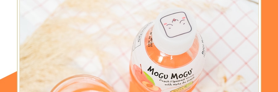 泰國MOGU MOGU 果汁椰果飲料 桃子口味 320ml