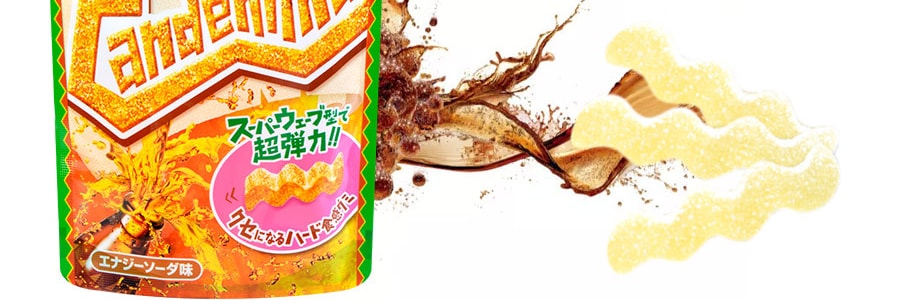 日本KANRO CANDEMINA弹力软糖 能源苏打味 37g