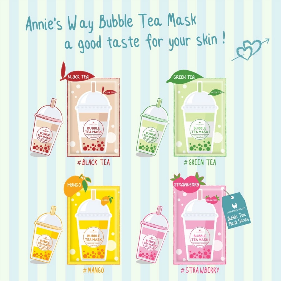 Strawberry Bubble Tea Mask 1 Sheet