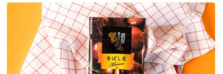 日本LOTTE樂天零食 TOPPO 甜栗子夾心餅乾棒 88g