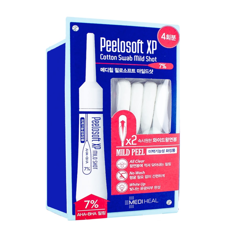 Peelosoft XP Cotton Swab Mild Shot 7% 4pcs
