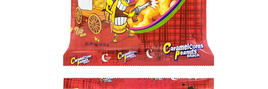 韓國CROWN皇冠 焦糖玉米花生零食 72g