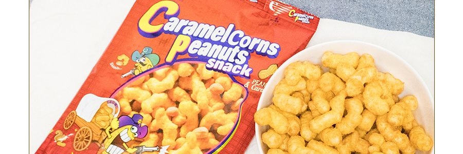 韓國CROWN皇冠 焦糖玉米花生零食 72g