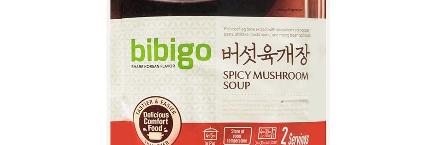韓國CJ希傑 BIBIGO必品閣 韓式辣菌菇湯 500g