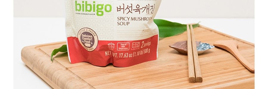 韓國CJ希傑 BIBIGO必品閣 韓式辣菌菇湯 500g