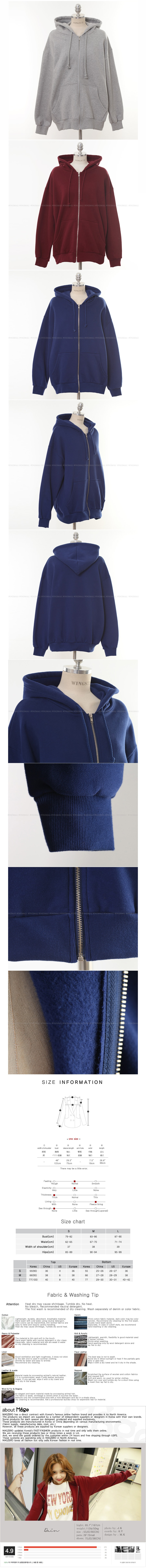 [Limited Quantity Sale] Full-Zip Fleece Hoodie Jacket Grey One Size(Free)