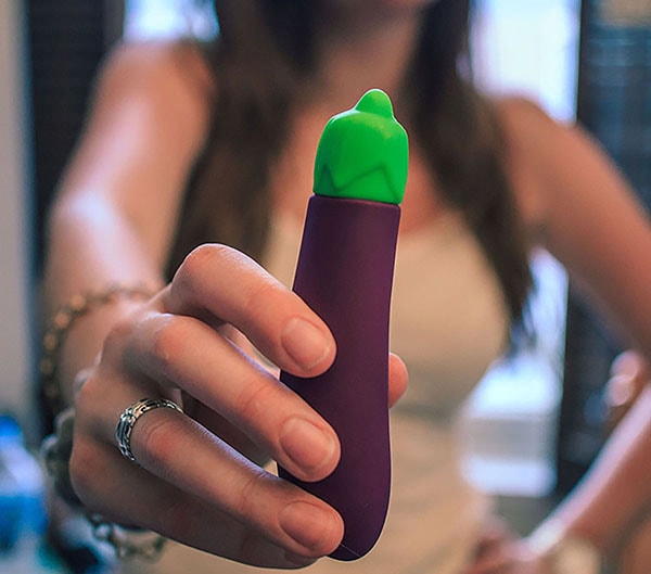 美国 EMOJIBATOR 茄子表情震动器 #紫色