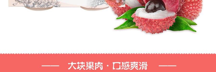 【贈品】日本SHIRAKIKU贊岐屋 果肉果凍 荔枝味 400g
