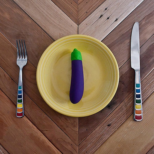 美国 EMOJIBATOR 茄子表情震动器 #紫色