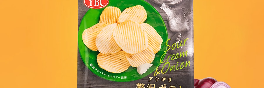 日本YBC 豪华厚切波形薯片 酸奶洋葱味 60g