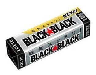 LOTTE Black Chewing Gum 9 sheet
