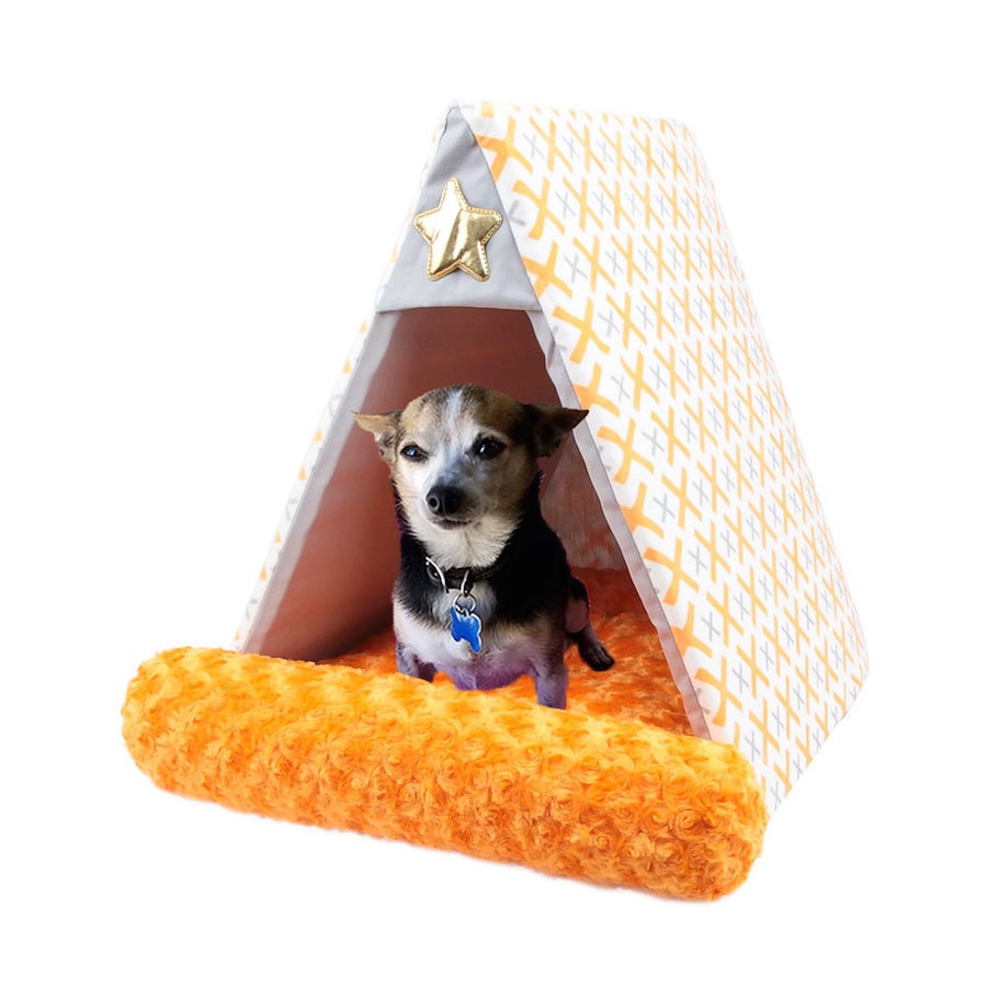 ALPHA DOG SERIES 帐篷型宠物用软垫  #橘色