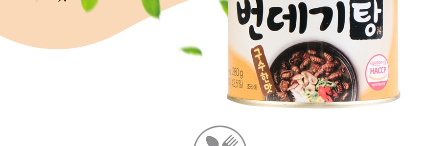 韩国YOO DONG 高蛋白即食蚕蛹罐头 酱油味 280g