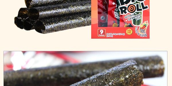泰國小老闆 BIG ROLL經典紫菜捲 辣味 9條入 32.4g【網紅點心】