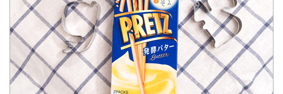 日本GLICO格力高 PRETZ百力滋 发酵黄油饼干棒 2包入 60g
