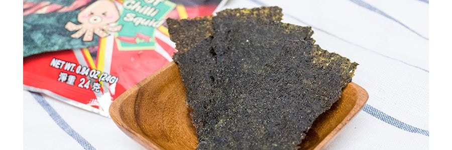 泰国小老板 劲脆烤厚片海苔 香辣鱿鱼味 24g