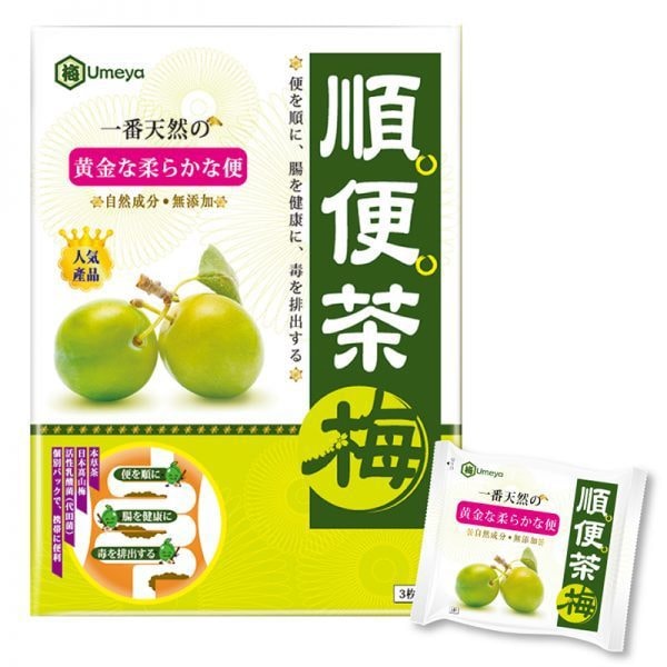 日本UMEYA梅屋 順便茶梅 12枚入