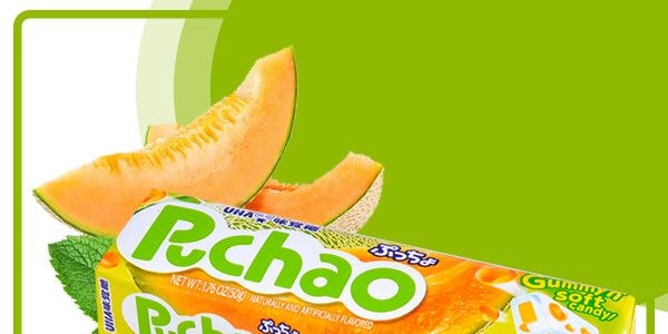 日本UHA悠哈味覺糖 哈密瓜味果汁夾心軟糖 50g