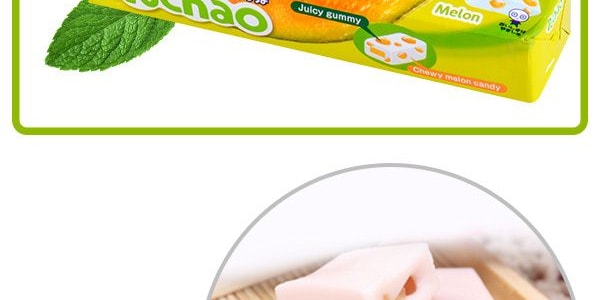 日本UHA悠哈味覺糖 哈密瓜味果汁夾心軟糖 50g