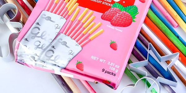 GLICO格力高 Pocky百奇 草莓塗層餅乾棒 家庭裝 9包入