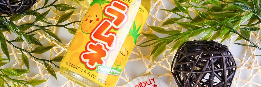 日本HATAKOSEN哈達 RAMUNE彈珠汽水 鳳梨口味 200ml