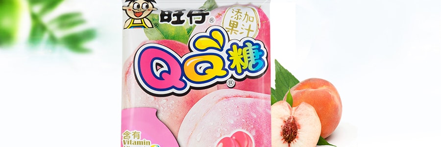 台灣旺旺 旺仔QQ糖 混合膠型凝膠糖果 桃子口味 70g