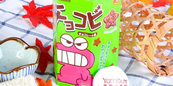 日本TOHATO桃哈多 CHOCOBI 蠟筆小新 巧克力味星星餅乾 25g【IVE張元英同款】【動畫好物】