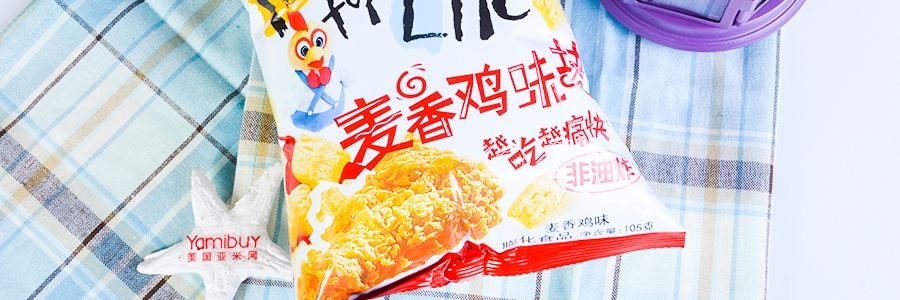 盼盼 麦香鸡味块 麦香鸡味 105g 非油炸膨化食品 亚米