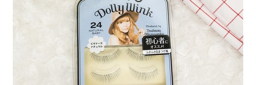 日本KOJI蔻吉 DOLLY WINK 益若翼假睫毛 上睫毛 #24NATURAL BABY 2對入