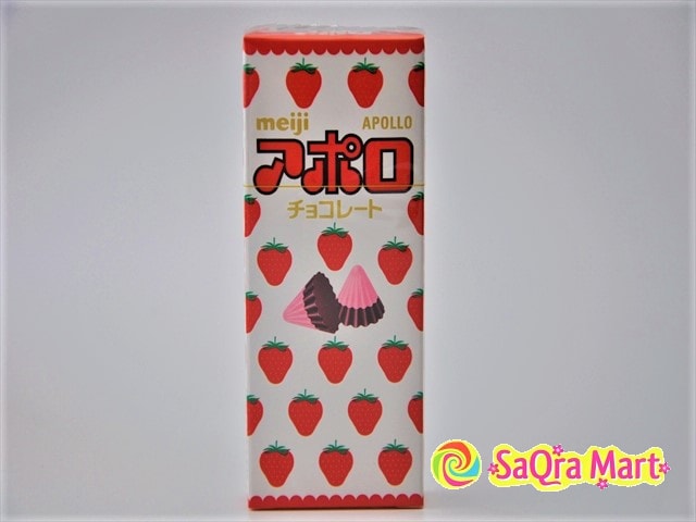 【日本直邮】 MEIJI明治 阿波罗草莓巧克力 46g