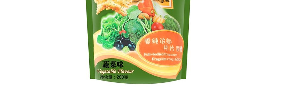 台灣AJI 驚奇脆片餅乾 蔬菜味 200g