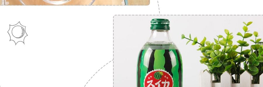 日本TOMOMASU友桝 果味碳酸氣泡水 西瓜口味 300ml【夏日高顏值飲料】