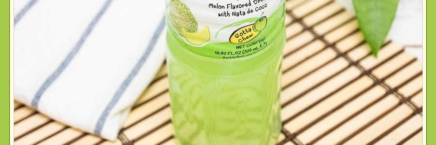 泰國MOGU MOGU 果汁椰果飲料 蜜瓜口味 320ml