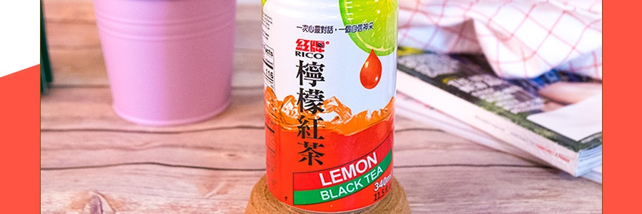 台湾RICO红牌 柠檬红茶 340ml