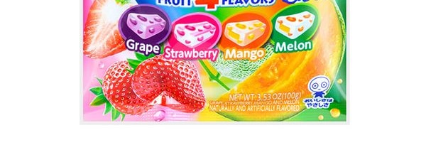 日本UHA悠哈味覺糖 4味果汁碳酸糖中糖夾心軟糖 100g