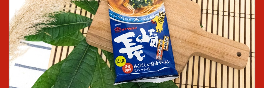 日本MARUTAI 長崎碳烤飛魚醬油拉麵 2人份 178g