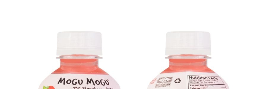 泰國MOGU MOGU 果汁椰果飲料 草莓口味 320ml