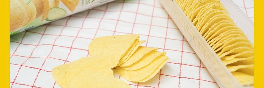 大陸版LAY'S樂事 洋芋片 翡翠黃瓜味 桶裝 90g 新舊包裝隨發
